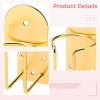 Wall Mount Gold Stainless Steel Clipper Holder, Hair Tool Organizer Metal for Wall, Electric Clippers Suitable Salons and Home Use, Barber Clipper Perfect for view 2