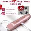 Carehabi Bikini Trimmer for Women 2 in 1 Women Electric Shaver Dual Head Womens Electric Razor IPX7 Waterproof Wet & Dry Use for Bikini Underarm Leg Arm Body Face view 4