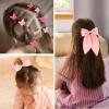 Hotalisona Valentine Hair Bows Girls Hair Accessories Bows Claw Clips Scrunches Ties Red Pink Cute Satin Hair Ribbon Bows Mini Butterfly Clips Scrunches Ties Accessories for Girls view 3