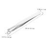 LALADEFIEE Stainless Steel Round Head Nose Hair Tweezers with Leather Case Nose Hair Trimming Tool for Men Smooth Non-Pulling Design Easy view 2