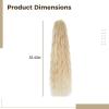 36 in Blonde Wavy Ponytail Extension Drawstring, Synthetic Hair Piece Beach Gold Long view 4