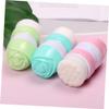 COOLHIYA Double-Headed Facial Cleaning Brush with Soft Fiber Bristles for Deep Skin Cleansing Ergonomic Face Brush with Rose Design Suitable for All Skin Types Pink PVC Boxed view 4