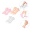 COOLHIYA 3Pairs Moisturizing Socks for Dry Feet Intensive Hydration Foot Covers for Cracked Heels Softening Calluses and Rough Skin Breathable Skin Care Socks for Women Daily Home Use view 4