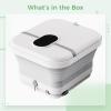 Electric Foldable Foot Spa with Heat, Portable Bath Massager Soak Tub, Hygienic Ozone System, Automatic Massage, Touch Control, Heater, Home Relaxation (110 V Us Plug) view 4