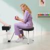Pedicure Foot Rest Stool Chair, Adjustable Height with Soft Cushion Pedicure Stool Non-Slip, Pedicure Stools for Nail Tech Spa Beauty Salon Studio Equipment Supplies view 2