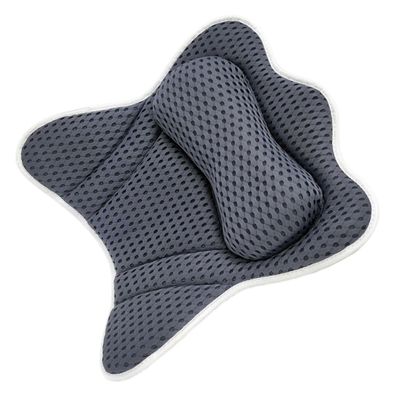 LALADEFIEE Ergonomic Bathtub Pillow with Suction Cups for Head and Neck Support Lightweight Spa Cushion for Bath Tub Relaxation and Travel Easy to Install and Remove Bath Accessory