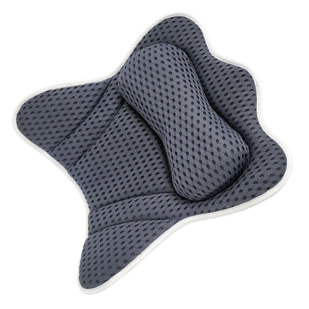 LALADEFIEE Ergonomic Bathtub Pillow with Suction Cups for Head and Neck Support Lightweight Spa Cushion for Bath Tub Relaxation and Travel Easy to Install and Remove Bath Accessory