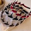 Retro High Skull Pearl Headband, Vintage High Cranium Artificial Pearl Hairband, 2025 New Anti-Slip Reversible Head Band Girl's Gift Bridal Hair Hoop Rhinestones for Women (black+red+brown, Medium) view 3
