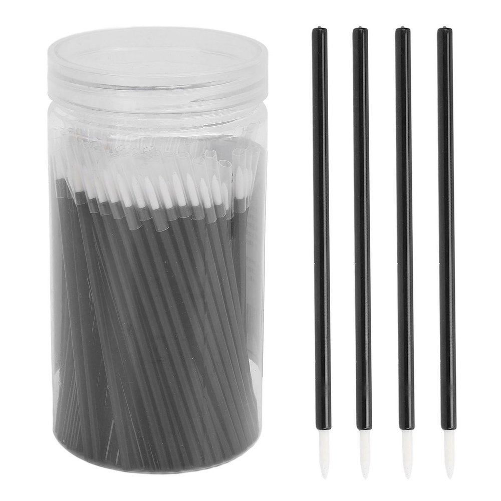 100pcs Disposable Eye Liner Brush, ABS Portable Makeup Applicators Lash Applicator Tool Eyelash Brush for Home