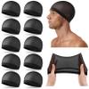 10-Pack Wave Caps for Men - Stretchy Nylon Skull Cap, Wide Elastic Band Anti-Slip Caps Waves for Man Women, Adult Breathable Sleeping Gym Durag view 1