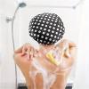 1PC water resistant Shower Cap Leopard Print Double Layer Elastic Shower Hair Cover Reusable Wave Point Shower Cap Bathroom Supplies(Pink) view 3
