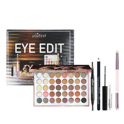 Eye Makeup Kits for Women, Eye Makeup Set for Beginners, Christmas Day Gifts for Women Girls, Makeup Essential Bundle Includes Eyebrow Pencil, Eyeliner Pen, Mascara, Eyeshadow Palette with Eye Brush