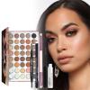 Eye Makeup Kits for Women, Eye Makeup Set for Beginners, Christmas Day Gifts for Women Girls, Makeup Essential Bundle Includes Eyebrow Pencil, Eyeliner Pen, Mascara, Eyeshadow Palette with Eye Brush view 3