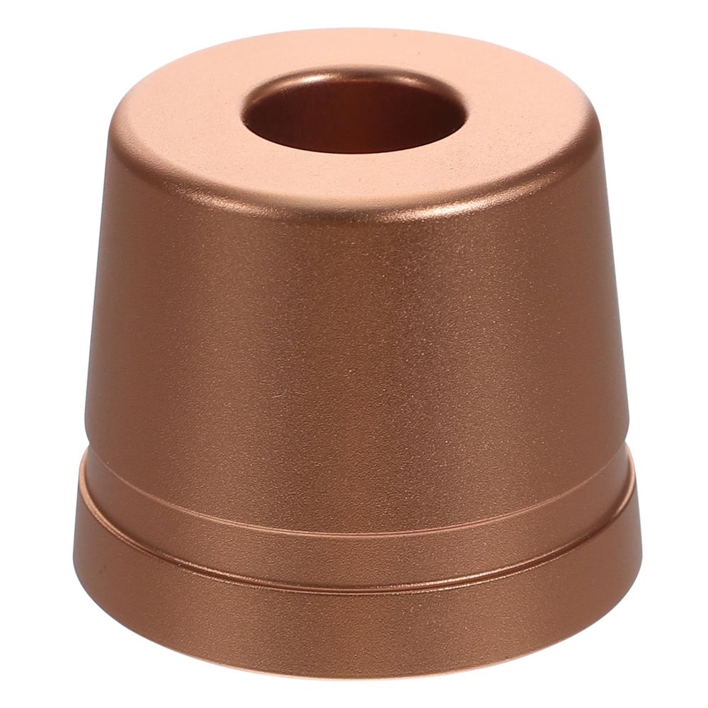 COOLHIYA Rose Gold Small Razor Stand for Bathroom Countertops Portable Manual Shaver Holder with Smooth Surface Old Fashioned Razor Storage for Shower and Travel