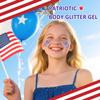 Red White and Blue Body Glitter,Patriotic Pride Hair Glitter for Kids,4th of July Accessories Outfits for Women Face Glitters Makeup Chunky Sequins,Fourth of July Accessories (Patriotic Themed) view 2