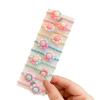 10pcs Elastic Hair Ties For Delicate Cartoon Scrunchies Stretchy HairBands For Children School Event Daily Wear Elastic For Kids view 1