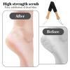 3 Pack Foot Rasp Foot File, Black Sandpaper Exfoliator Pedicure Tool with Bamboo Handle, Durable Foot Callus Remover Scrubber for Dead Skin Corn and Hard Skin view 4