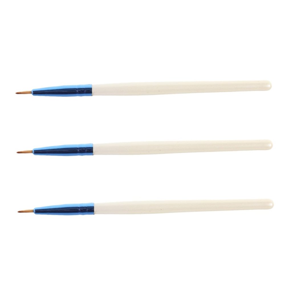 COOLHIYA 3pcs Eye Makeup Brushes Soft Bristles Precision Eyeliner Applicators for Aegyosal Effect and Detailed Cosmetic Application Portable Beauty Tools