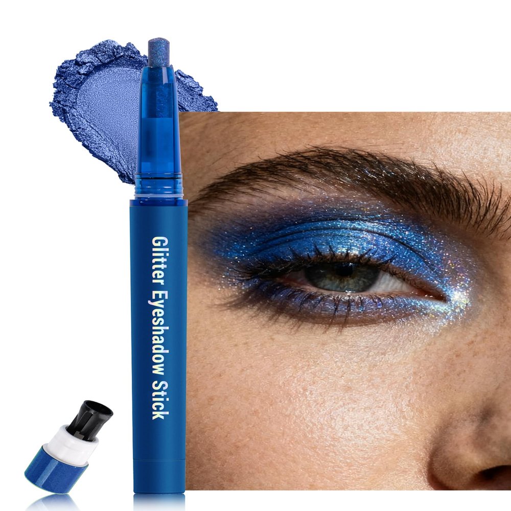 Caedelfly Blue Eyeshadow Stick, Waterproof, Eye Makeup for Mature Women-09