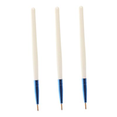 ETHZZLE 3pcs Portable Eye Makeup Brush Ultrafine Precision Eyeliner Applicator with Soft Bristles for Detailed Aegyosal and Concealer Application