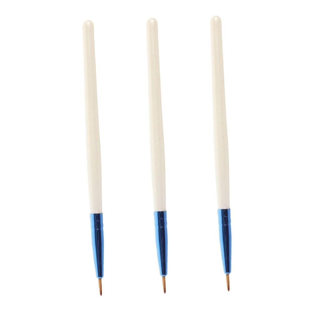 ETHZZLE 3pcs Portable Eye Makeup Brush Ultrafine Precision Eyeliner Applicator with Soft Bristles for Detailed Aegyosal and Concealer Application