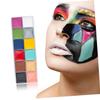 ETHZZLE 1 Box Color Oil Paint Kit with Plastic Storage Box Bright Pigments for Festival Halloween Party Makeup Easy to Wash Suitable for Face Arms Legs Art view 3