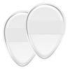 2Pcs Silicone Makeup Sponge, Clear Jelly Makeup Applicator Non-Absorbent Silicone Powder Puff Washable Cosmetic Applicator for Foundation, Concealer, Cream, Blush, Highlighter view 1