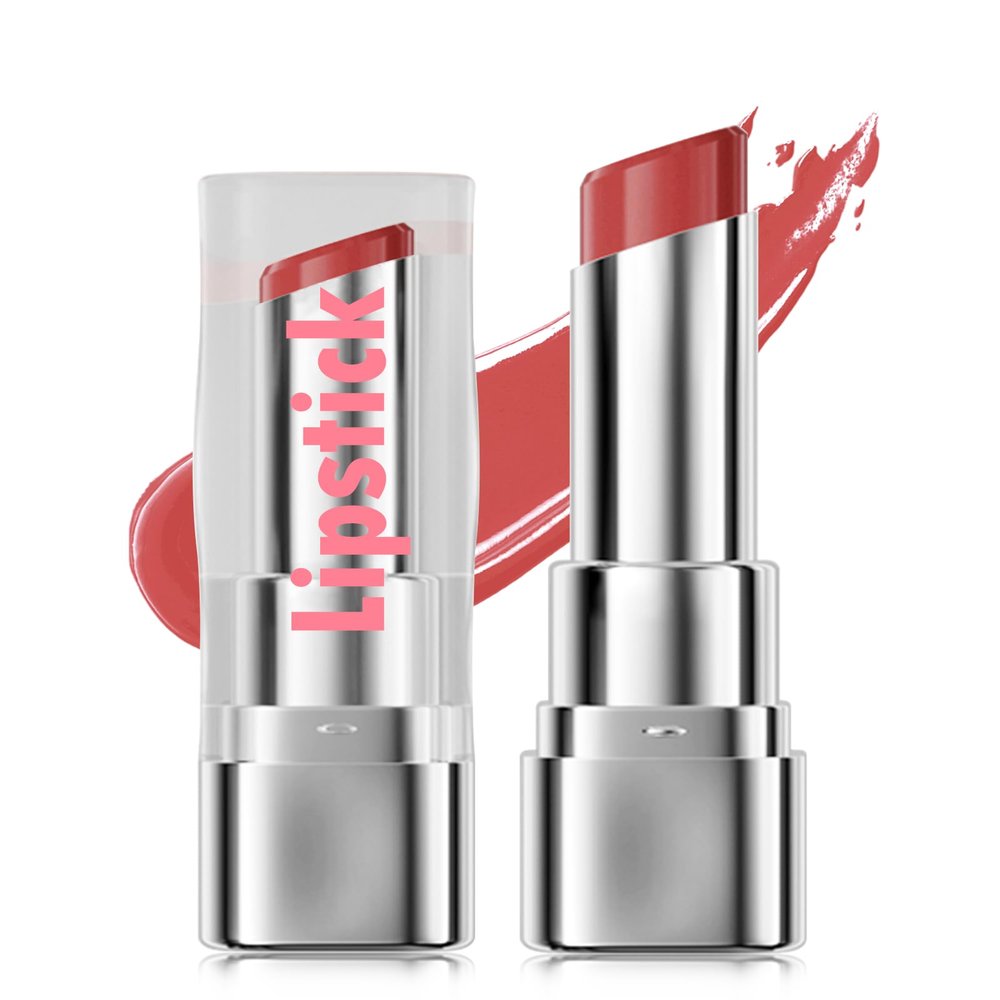 Tinted Lip Balm Moisturizing Lipstick, Red Colored Sheer Hydrating Nourishing Lip Stain for Dry Lips, Highly Pigmented Soft Texture Waterproof Transfer-Proof Lips Gloss for Women Makeup Gifts-04