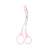 Eyebrow Scissors with Comb for Men & Women, Precision Eyebrow Trimmer Scissors, Stylish Eye Brow Trimming Tool for Home, Salon, Travel (Pink) view 1