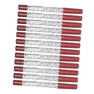 COOLHIYA 12pcs Matte Lip Liner Pencil for Women Colors Cosmetic Accessories Natural Definition Longwear Easy Application for Precise Lip Contouring and Matching Lipsticks