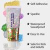 Carnival Body Glitter,Green Purple and Yellow Carnival Face Glitter Gel,Sparkling Holographic Long Lasting Chunky Glitter for Hair Face Nails,Accessories for Rave Festival Party (Carnival Themed) view 3