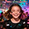 Black Body Glitter,Face Hair Glitter for Kids and Women, Chunky Sequins Glitters Makeup, Halloween Accessories (Halloween Themed) view 2