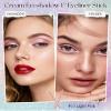 2 in 1 Glitter Eyeshadow & Eyeliner Stick, Metallic Shimmer Eyeshadow Stick, Twist-Up Built in a Sharpener Light Pink Eyeliner Pen, Waterproof Creamy Eye liner Makeup for Women Christmas-11 Light Pink view 2