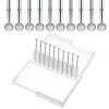 10 Pcs Safety Ball Cuticle Drill Bits, 5 mm Ball Bit Carbide Diamond Nail Bits 3/32" Two Way Rotate Professional Nail File Gel Polishing Head for Dead Skin Removal & Nails Shaping view 1