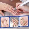 10 Pcs Safety Ball Cuticle Drill Bits, 5 mm Ball Bit Carbide Diamond Nail Bits 3/32" Two Way Rotate Professional Nail File Gel Polishing Head for Dead Skin Removal & Nails Shaping view 3