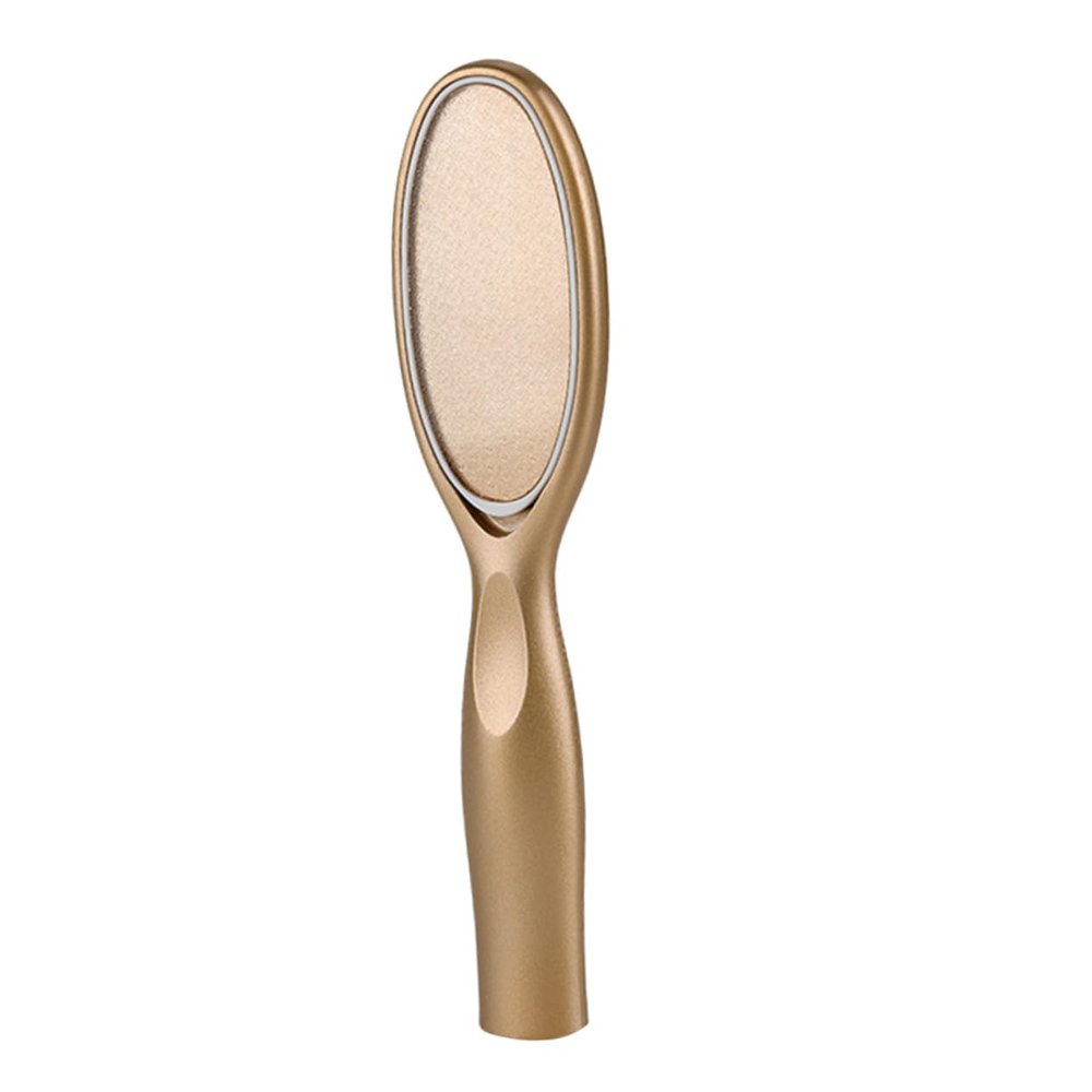 COOLHIYA Nano Glass Foot File Pedicure Tool Portable Callus Remover for Dead Skin Exfoliating Scrub Foot Grinder with Comfortable Grip for Home Use Rose Gold