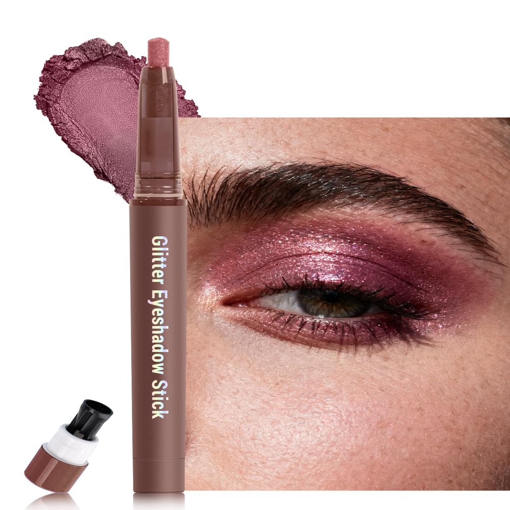 Burgundy Eyeshadow with Sharpener,Waterproof Eye Makeup for Mature Women-01