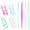 4Pcs Glass Cuticle Pusher, Dual-Ended Manicure Stick, 4 Colors Nail Cuticle Remover Tool Crystal Nail File, Women Professional Cuticles Glass Polisher for Natural Nails and Cuticles Care view 1