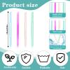 4Pcs Glass Cuticle Pusher, Dual-Ended Manicure Stick, 4 Colors Nail Cuticle Remover Tool Crystal Nail File, Women Professional Cuticles Glass Polisher for Natural Nails and Cuticles Care view 3