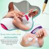 4Pcs Glass Cuticle Pusher, Dual-Ended Manicure Stick, 4 Colors Nail Cuticle Remover Tool Crystal Nail File, Women Professional Cuticles Glass Polisher for Natural Nails and Cuticles Care view 4