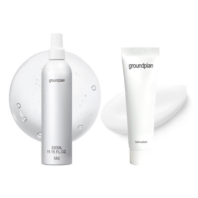 groundplan Skincare Bundle - Hydrating Facial Mist Spray (11.15 fl oz) + Gelmoisture Gel Lotion (1.01 fl oz) with Witch Hazel & Centella  Moisturizing, Soothing, Korean Skincare Set