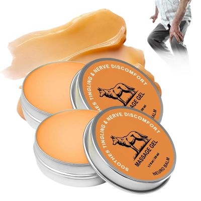 2pcs Therawolf Neuro Balm, Muscle and Joint Balm, Natural Joint Care Soothing Massage Cream for Hands, Feet, Neck and Shoulders, Fast-Absorbing Herbal Formula