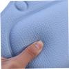 COOLHIYA Bath Pillow with Suction Cups Lightweight PVC Bathtub Cushion for Neck and Back Support Flexible Dark Blue Spa Headrest for Relaxing Bath view 4