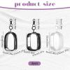 3 PCS Mini Clear Pouch with Keychain, Small Clear Travel Makeup Bag Figure Display Bag with Zipper, Portable Storage Pouch, Mini Zipper Pouches for Cosmetics Coin Organizer Showing off Blind Boxes view 2
