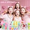 55PCS Spa Skincare Set for Kids,Spa Party Favors Supplies For Teens 10-12, Include Face Masks,Lip Balm,Hand Cream,Foot Bath Bombs,Lip Mask,Bulk Gifts,Christmas Stocking Stuffers For Girls Ages 8-12 view 2