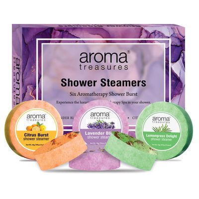 Arma Treasures Shower Steamers | Armatherapy Shower Bursts - Lavender, Lemongrass & Orange (Pack of 6) | Relaxing & Energizing Spa Experience | Natural Essential Oils | Gift Set for Wellness