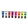 COOLHIYA 8pcs UV Reactive Face Paint Washable Luminous Neon Colors High Pigmentation Glow Dark Paint for Festivals Halloween Parties and Nighttime Events view 1