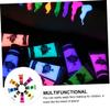 COOLHIYA 8pcs UV Reactive Face Paint Washable Luminous Neon Colors High Pigmentation Glow Dark Paint for Festivals Halloween Parties and Nighttime Events view 3