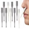 AprYew 9PC Nasal Hair Cutter, 2026 Upgraded 2-in-1 Double Sided Nose Hair Knife & Ear Picker, 360 Rotating Nose Hair Trimmer for Men and Women, Nostril Hair Remover Tool (9PC) view 1
