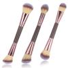 3PCS Foundation Makeup Brush, 2-in-1 Dual-Ended Makeup Brush Foundation Brushes and Concealer Brushes Application of Contour, Cream view 1